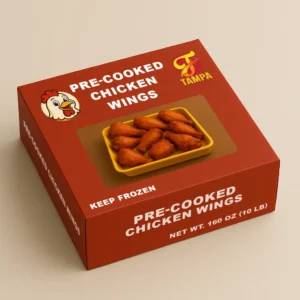 Pre-cooked Chicken Wings – 10 lbs (2 x 5 lbs Bags)
