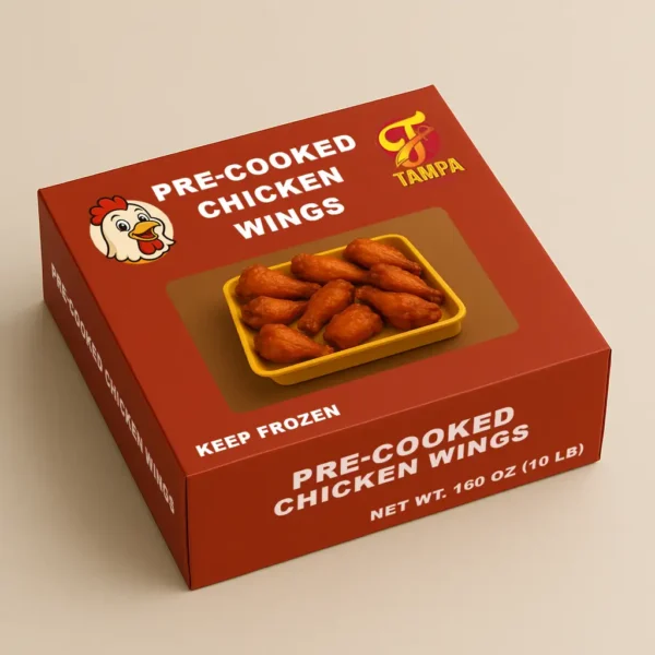 Pre-cooked Chicken Wings – 10 lbs (2 x 5 lbs Bags)